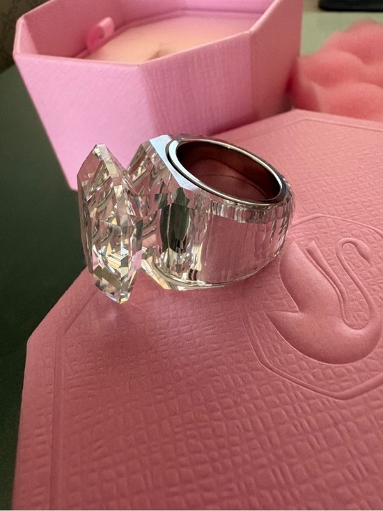Swarovski Jewelry - New Swarovski Lucent Cocktail Ring Octagon Cut Clear Crystal w/ Box